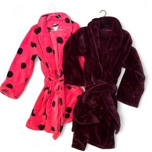 Victoria's Secret Pink and Burgundy Robes